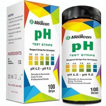 Buy Medicon pH Test Strips, 100 ct, Reagent Strips for Saliva and Urine ...