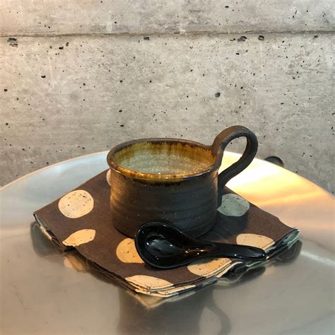 信楽焼 スープマグ ブラウン | nooncall-mono｜私の好きなモノを売るお店