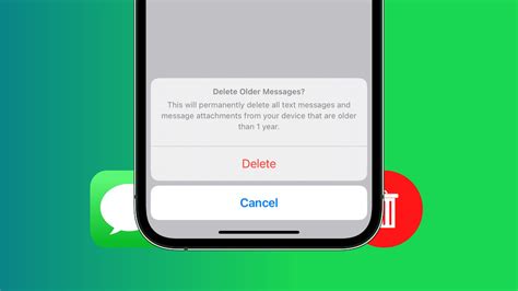 How to set iPhone to automatically delete old texts and attachments