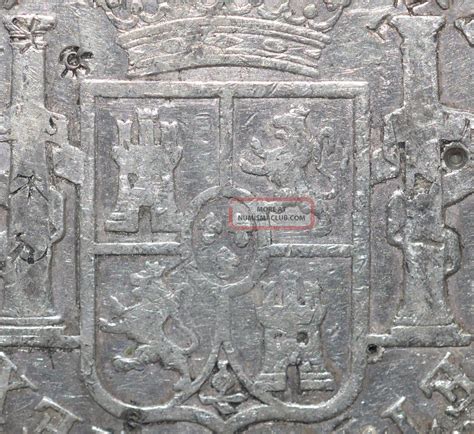 1789 Spanish Milled Dollar - Piece Of 8 - America ' S First Silver Dollar