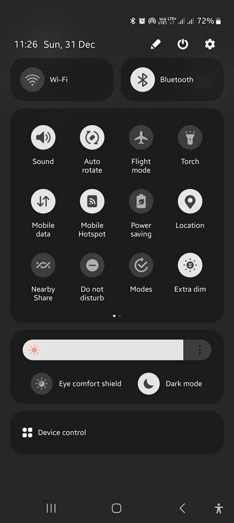 Image result for Android Control Center Samsung