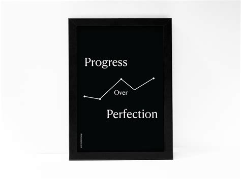 "Progress over perfection" Poster - Unique Art for Your Space | The ...