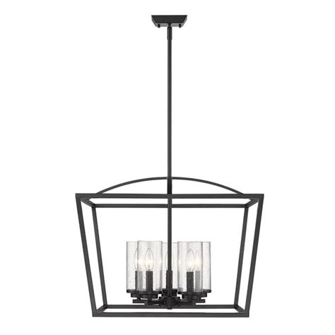 Golden Lighting Mercer 5-Light Matte Black Modern/Contemporary Cage ...