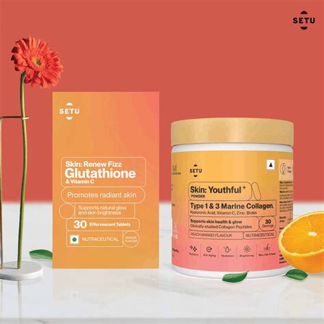 Buy SETU SKIN RENEW - 60 EFFERVESCENT TABLETS | GLUTATHIONE WITH ...