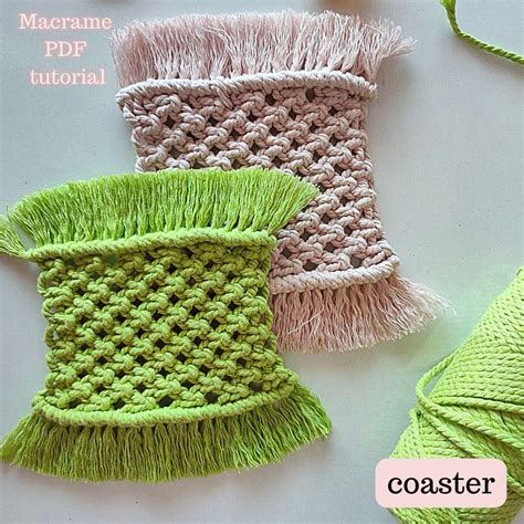 Image result for Macrame Coaster Free Tutorial