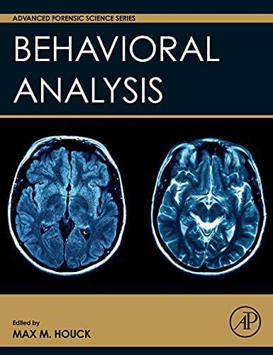 Buy Behavioral Analysis (Advanced Forensic Science Series) Book Online ...