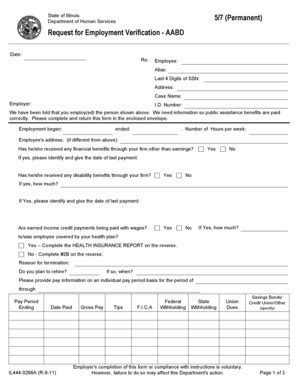 Fillable Online dhs state il 57 (Permanent) - dhs state il Fax Email ...