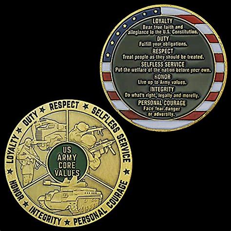 US Army Core Values Commemorative Challenge Coin