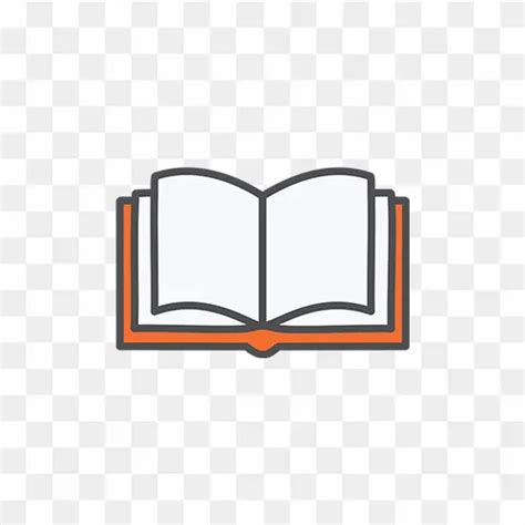 Open book icon free PNG image transparent background