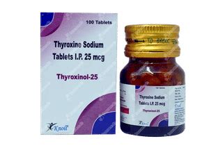 Thyroxinol 25 Tablet 100: Uses, Side Effects, Price & Substitutes