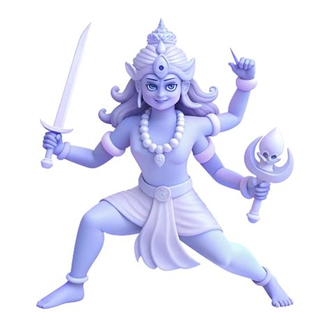 A statue of a god with a sword and a knife | Premium AI-generated PSD