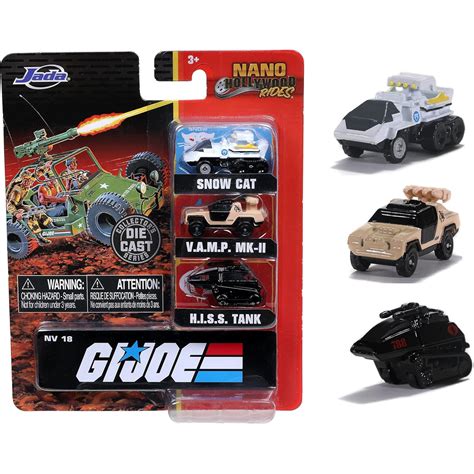 Jada G.I. Joe Nano Hollywood Rides Diecast Three-Pack – Blue Balloon Toys