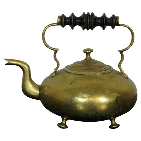 Antique brass tea-kettle at 1stDibs