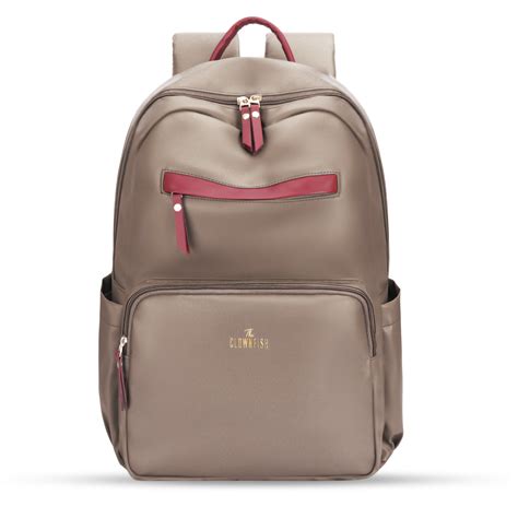 THE CLOWNFISH Women's Laptop Backpack | Vegan Leather Laptop Bag for O ...