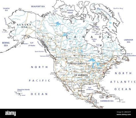 North american rivers map