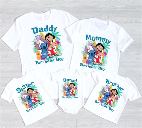Lilo and stitch family birthday shirts – Artofit