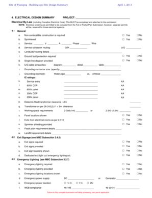 Fillable Online winnipeg Building and Site Design Summary Simplified ...