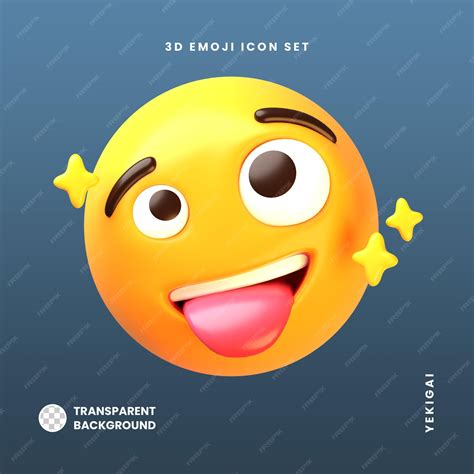 Premium PSD | Joking face 3d emoji illustrations pack