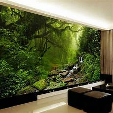 Wall Murals by Photo Wallpaper 3d Stereo Forest Nature Landscape Wall Murals