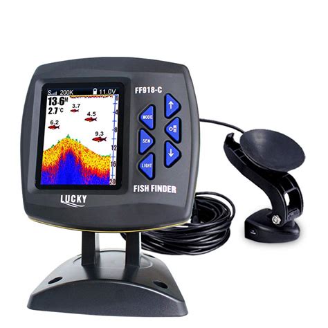 Domary Fishing Finder Ff918 C100ds Color Screen Wired Fish Finder ...