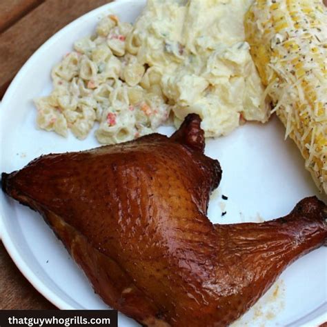 Coca Cola Smoked Chicken Leg Quarters Recipe! - That Guy Who Grills