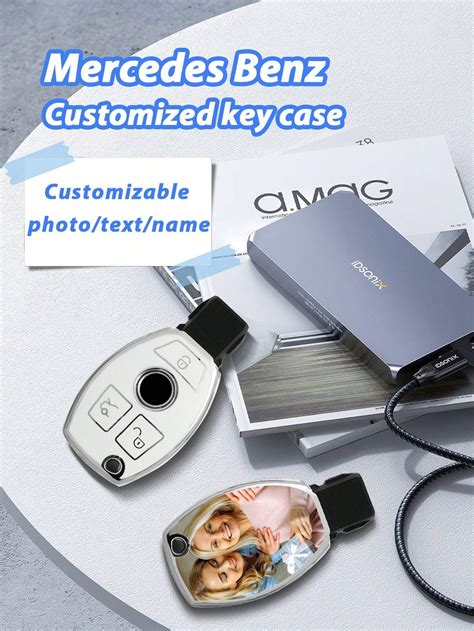 Customized Car Men Gift Mercedes Key Fob Cover TPU Key Case Soft Car ...