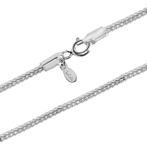 Buy 925 Sterling Silver Italian Fox-Tail Rope Chain Necklace for Men ...