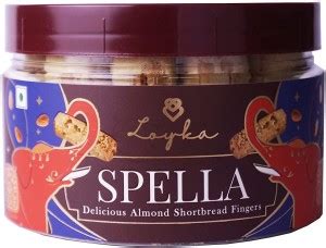 Loyka Almond Brittle Spella Shortbread Almond Cookie Sticks - 2 Jar ...