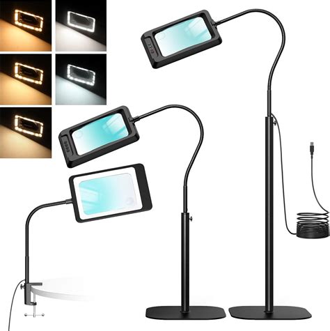 Amazon.com: MoKo 10X Large Floor Magnifying Glass with Light and Stand ...