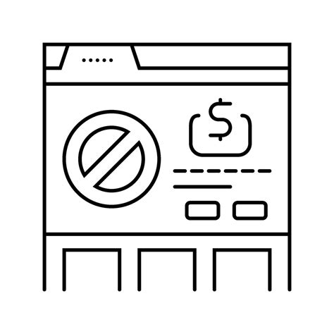 subscription cancellation line icon vector illustration 35272533 Vector ...