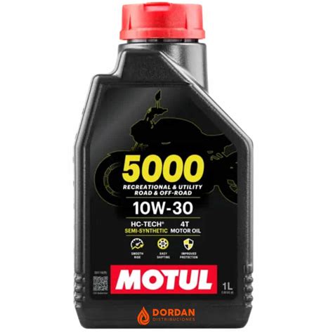 MOTUL 5000 10W30 X 1 LITRO - Dordan Store