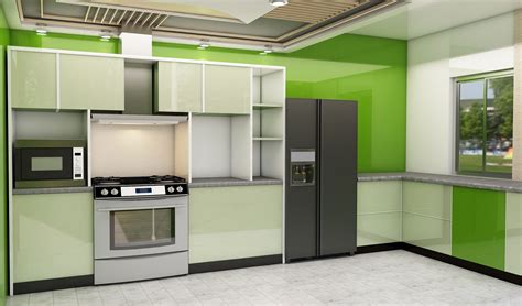3DS Max Kitchen Model 的图像结果
