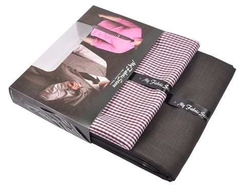 Buy My Fabric Store Men's Poly Cotton Unstitched 2.20 and 1.3 m Shirt ...