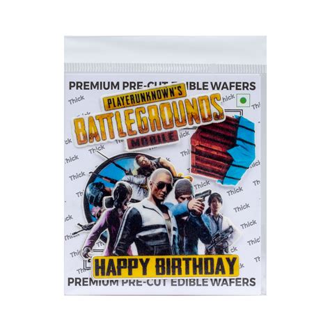 Tastycraft (PUB-G) theme Edible Precut Wafer sheet – Bakeworld Retails ...