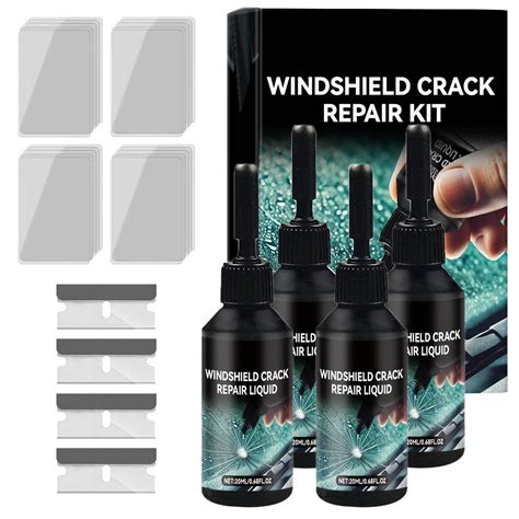 XiYing 20Ml Windshield Repair Kit | Auto Glass Crack Fix Liquid | Quick & Easy Diy Solution ...