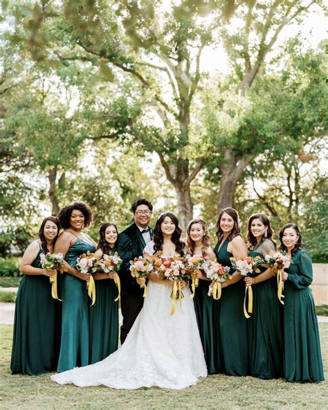 The Most Stunning Emerald Green Bridesmaid Dresses in Every Style