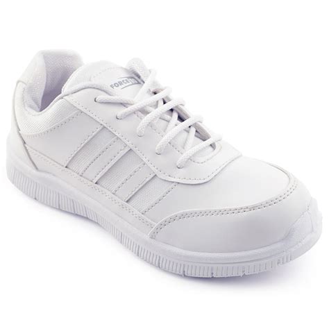 Buy Force 10 White Uniform Lacing School Shoe For Kids GOLA-03L By Liberty