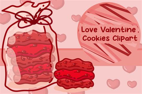 Love Valentine Cookies Clipart Graphic by wboonlue6 · Creative Fabrica