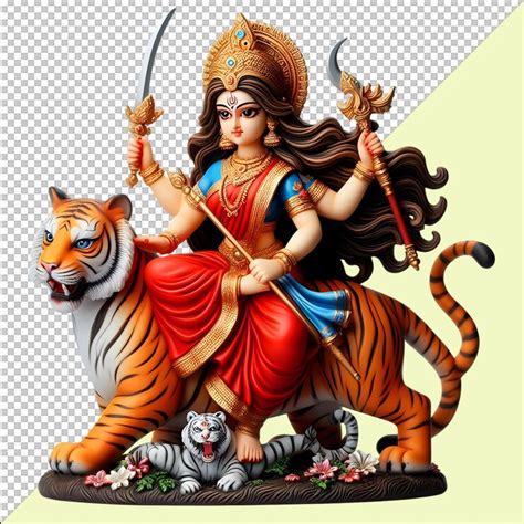 Cute mata rani maa sherawali beautiful durga maa png on transparent ...
