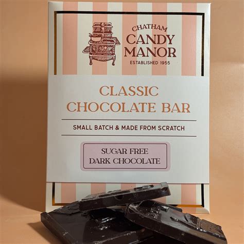 Sugar Free Dark Chocolate Bar – Chatham Candy Manor