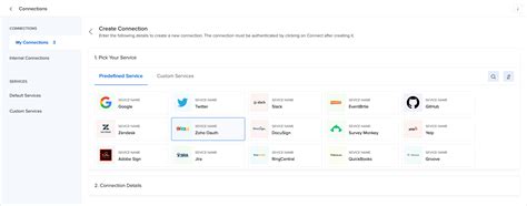 Setting up Connections