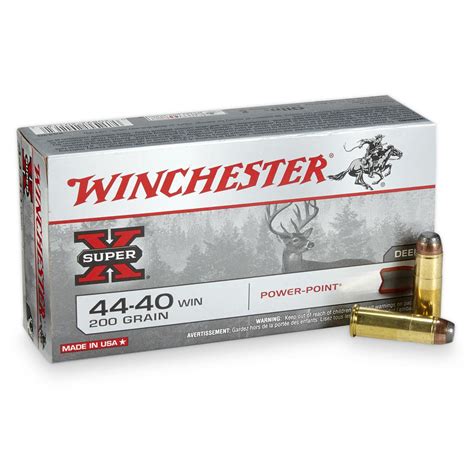 Ultramax 44-40 Winchester Ammo Pack | 50-Rounds | Brass Cased 200-Grain ...