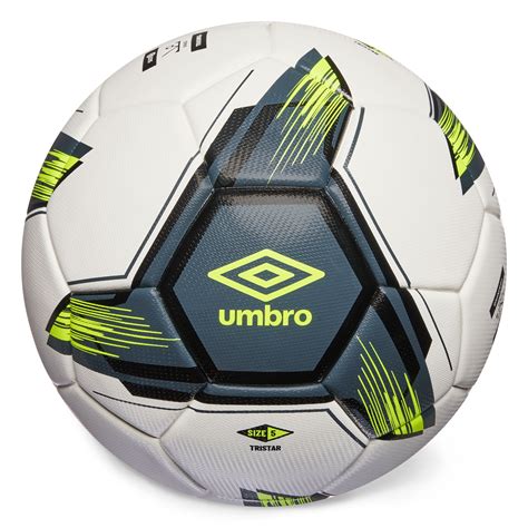 Umbro Tristar Size 5 Adult and Teen Soccer Ball, White/Gray/Yellow ...