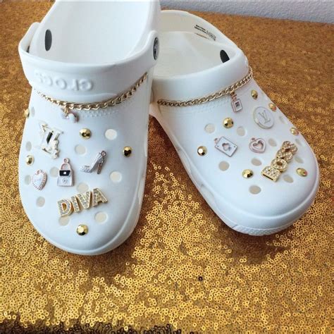 Custom Bling Crocs made by The BLiNGionaire | Crocs fashion, White ...