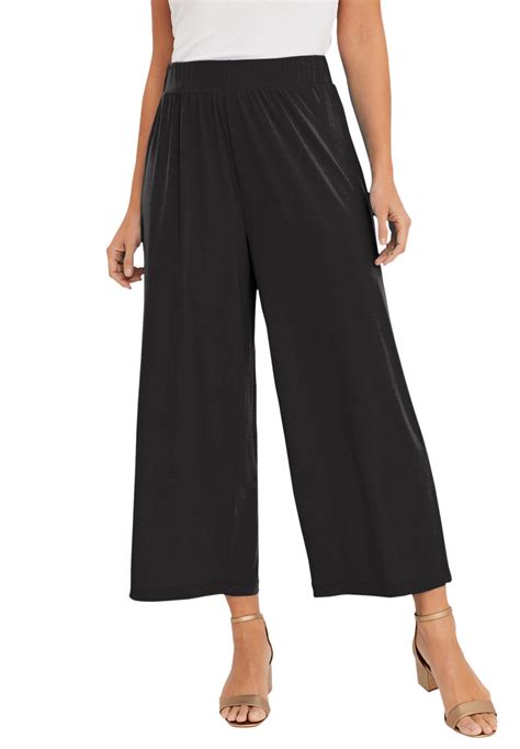 Lee® Women's Ultra Lux Comfort Wide Leg Utility Crop Pant - Walmart.com