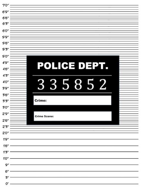 Mugshot Board Template
