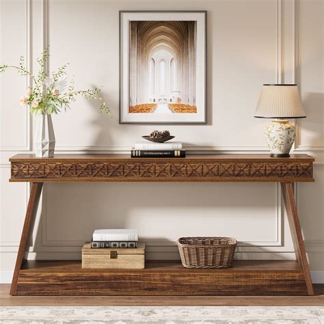 Amazon.com: Tribesigns 70.9-Inch Extra Long Console Table, Solid Wood ...