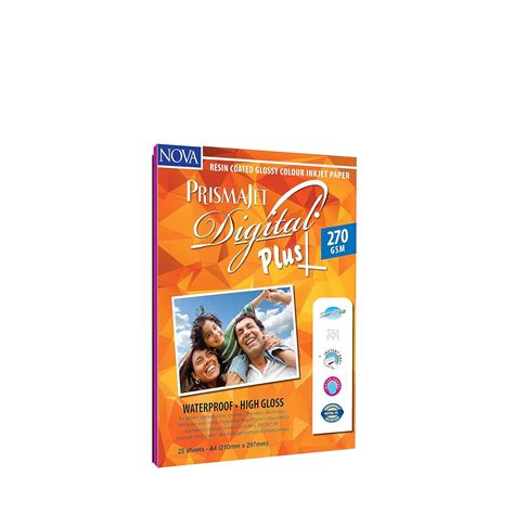 Digital Plus Resign Coated High Glossy Color Inkjet Photo Paper 270 GSM ...