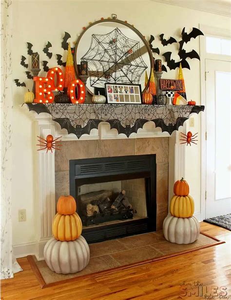 Spook up your mantel with these halloween mantel decor ideas