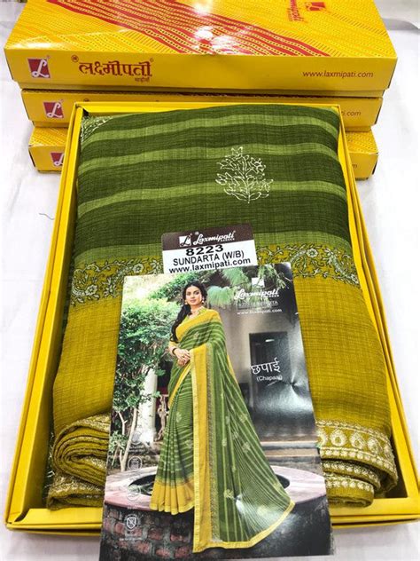 Laxmipati Chapaai 8223 Green Chiffon Saree – SANSKAR